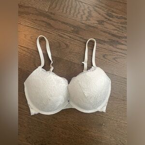 La Senza White Lace Push Up Bra